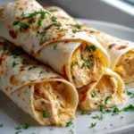 Cheesy Garlic Chicken Wraps