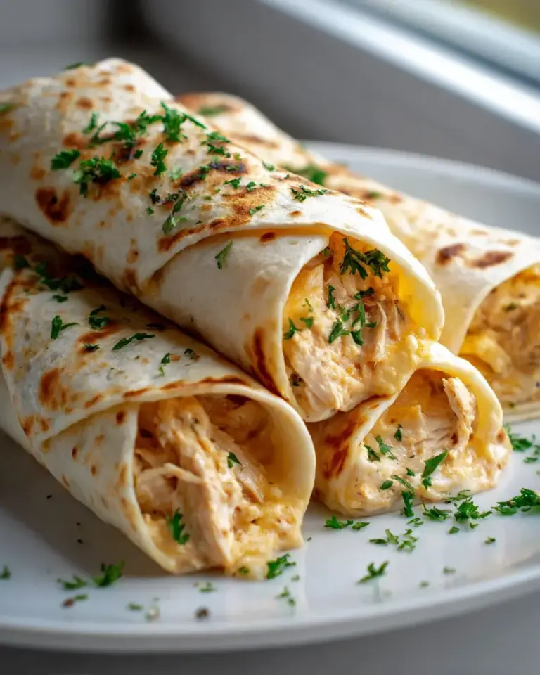 Cheesy Garlic Chicken Wraps: Dein schnelles Feierabendessen