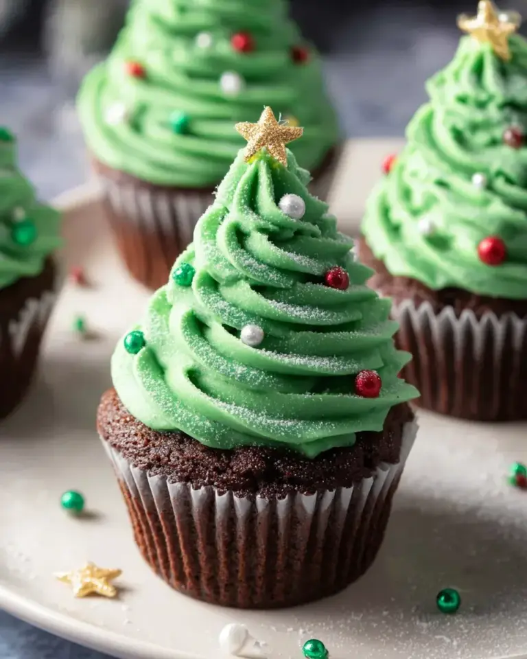 Weihnachtsbaum Cupcakes: Festliche Leckerei für die Feiertage