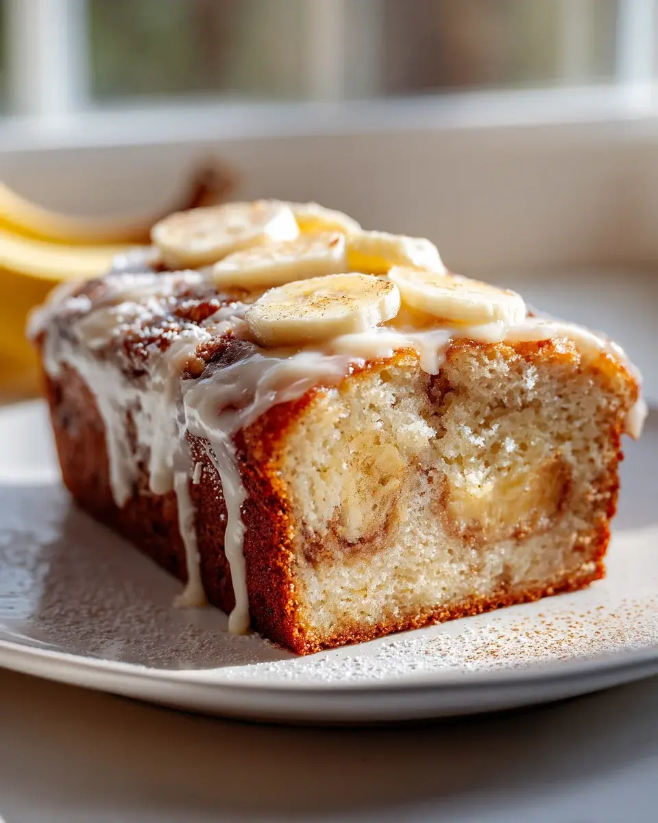 Cinnamon Roll Banana Bread