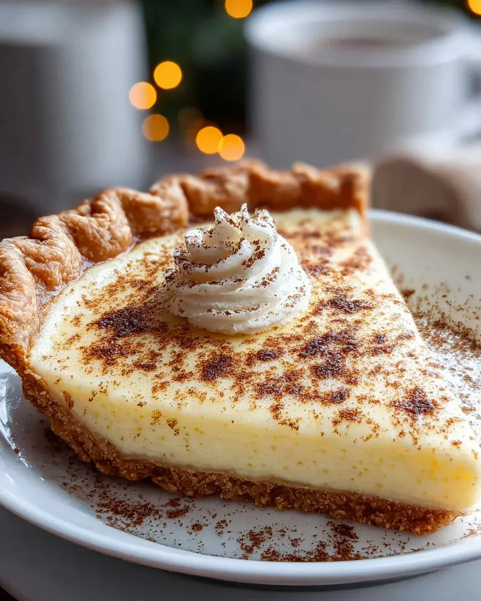 Cinnamon Vanilla Custard Pie