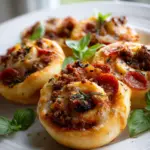 Classic Beef Pepperoni Pizza Snails