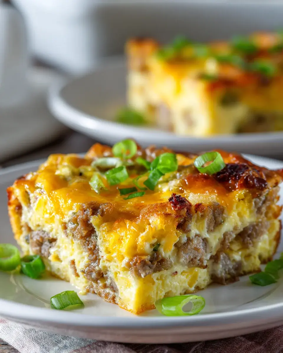 Classic Breakfast Sausage And Egg Casserole