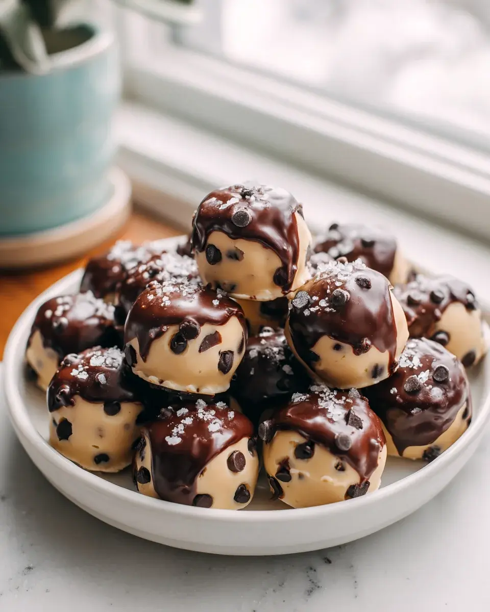 Cookie Dough Frozen Yogurt Bites