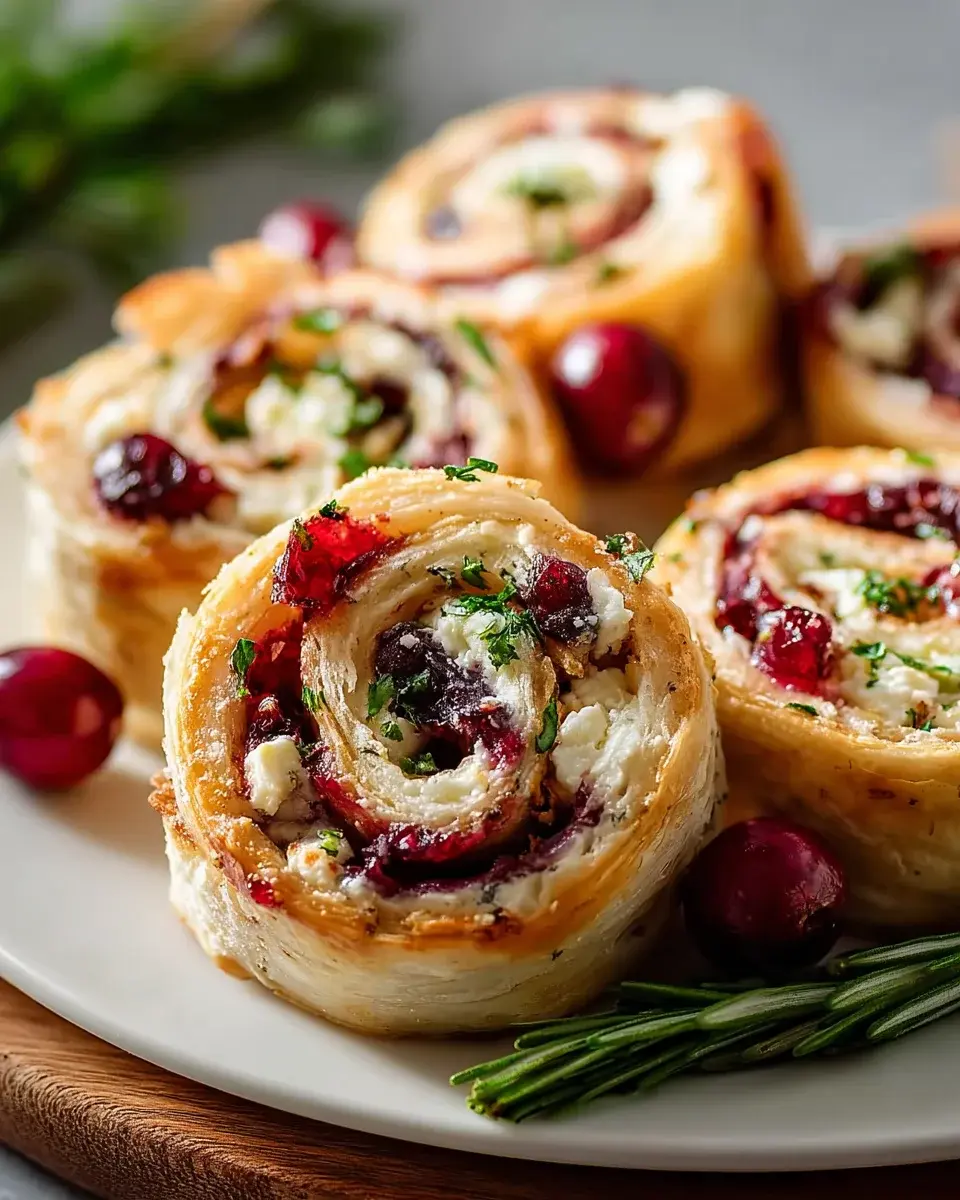 Cranberry Feta Pinwheels