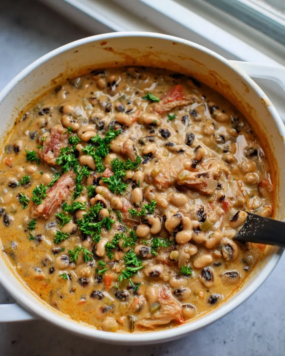 Creamy Black Eyed Peas