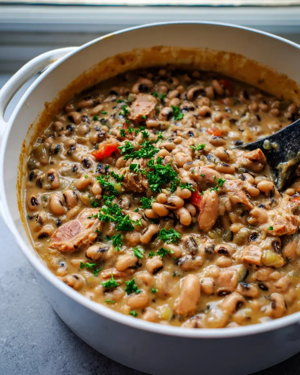Creamy Black Eyed Peas