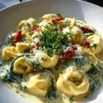 Creamy Crockpot Tortellini Alfredo