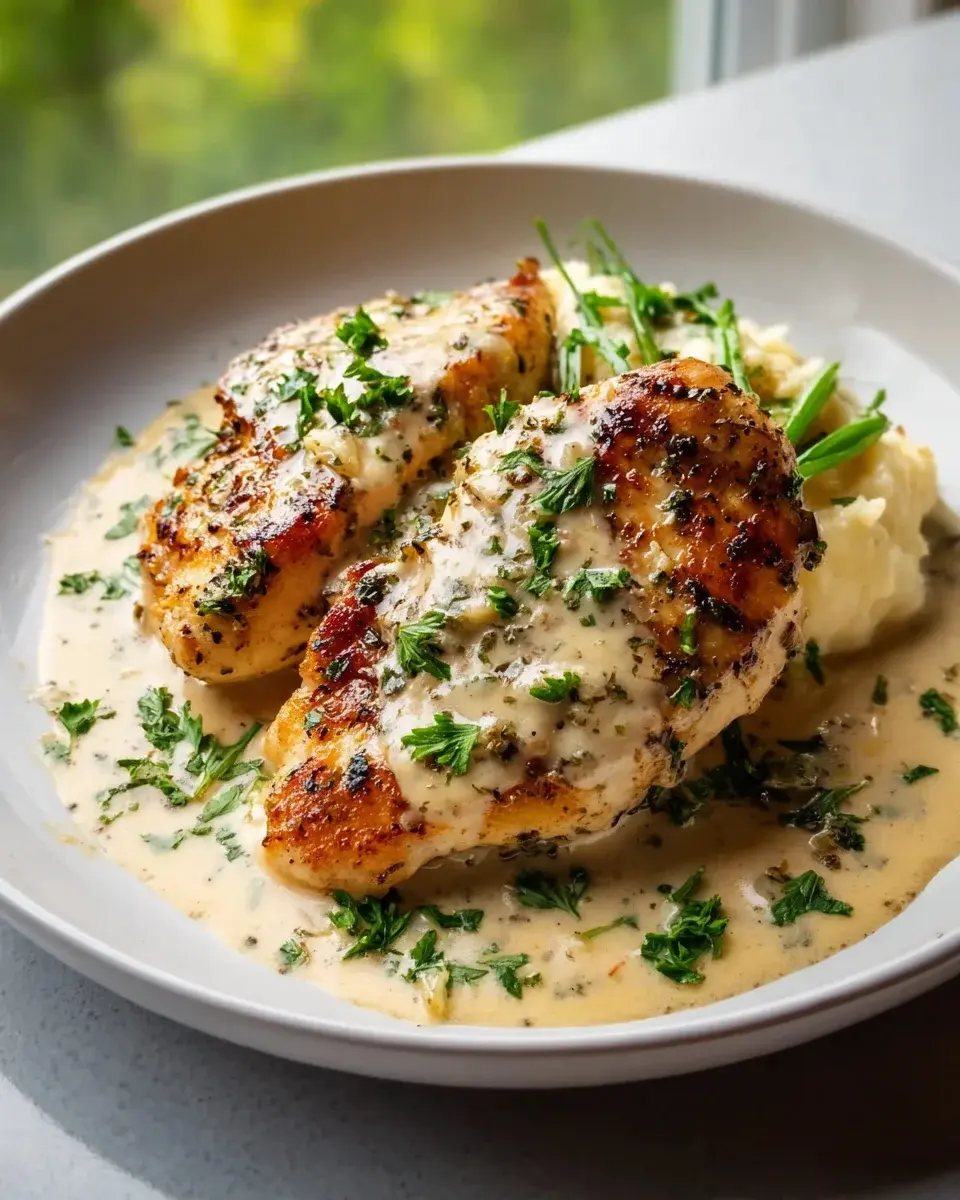 Creamy Garlic Parmesan Chicken Breast