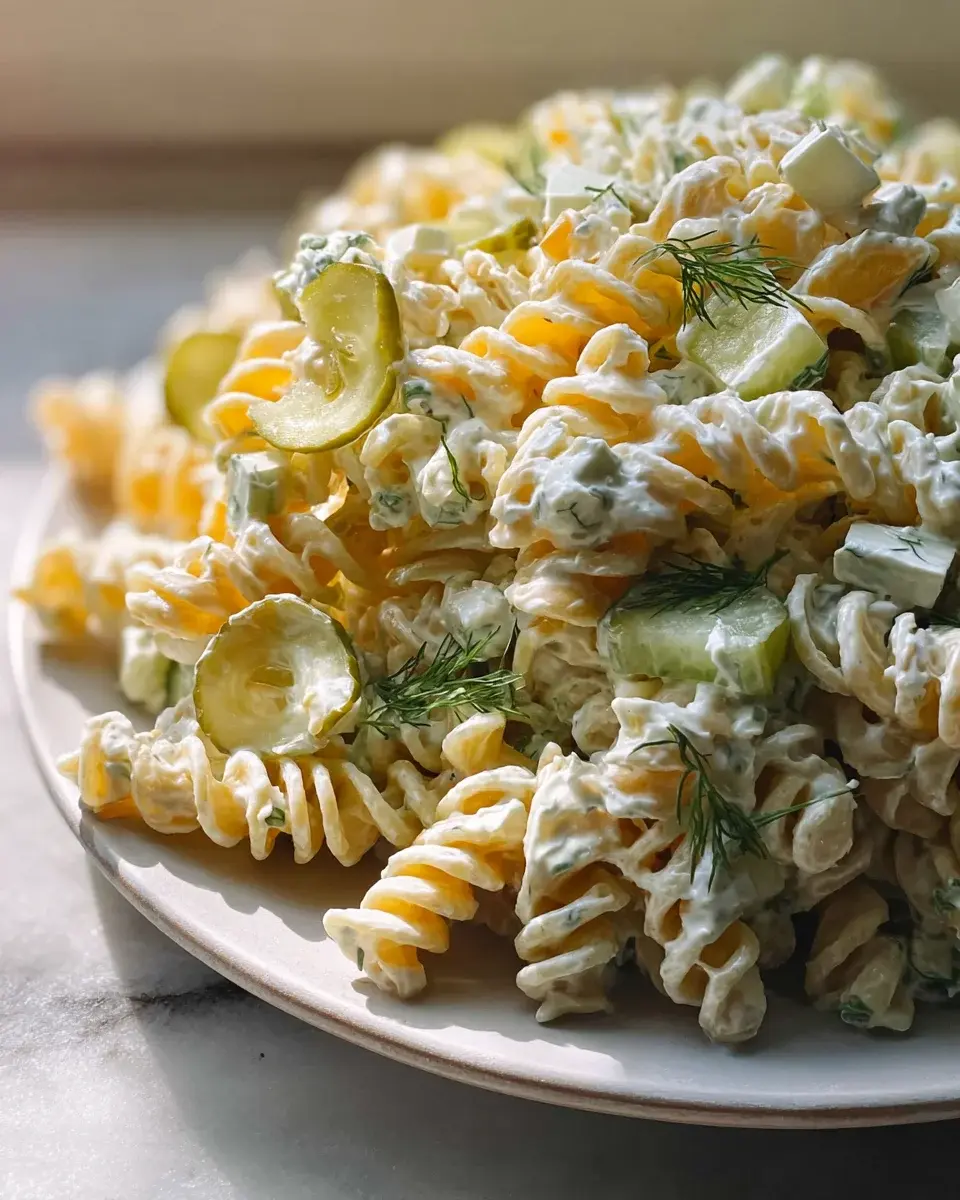 Dill-Pickle-Pasta-Salat