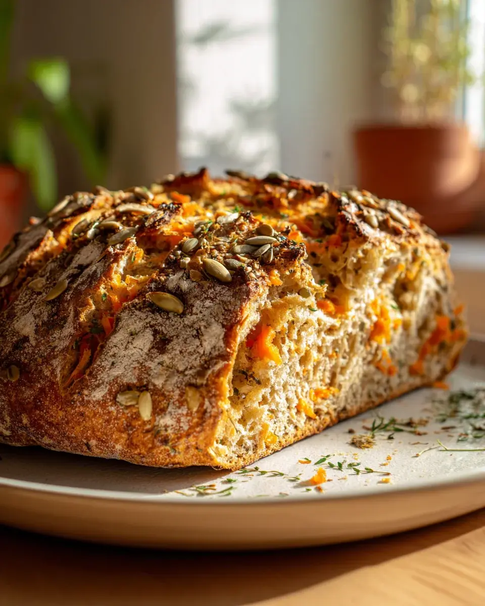 Dinkel Joghurt Brot mit Moehren