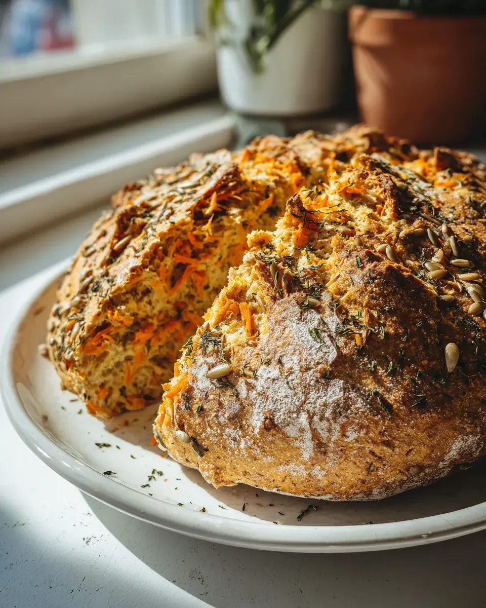 Dinkel Joghurt Brot mit Moehren