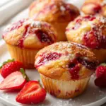 Erdbeermarmeladen Strudel Joghurt Muffins