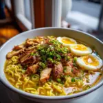Feuriges Chicken Ramen Mit Cremiger Knoblauchsoye