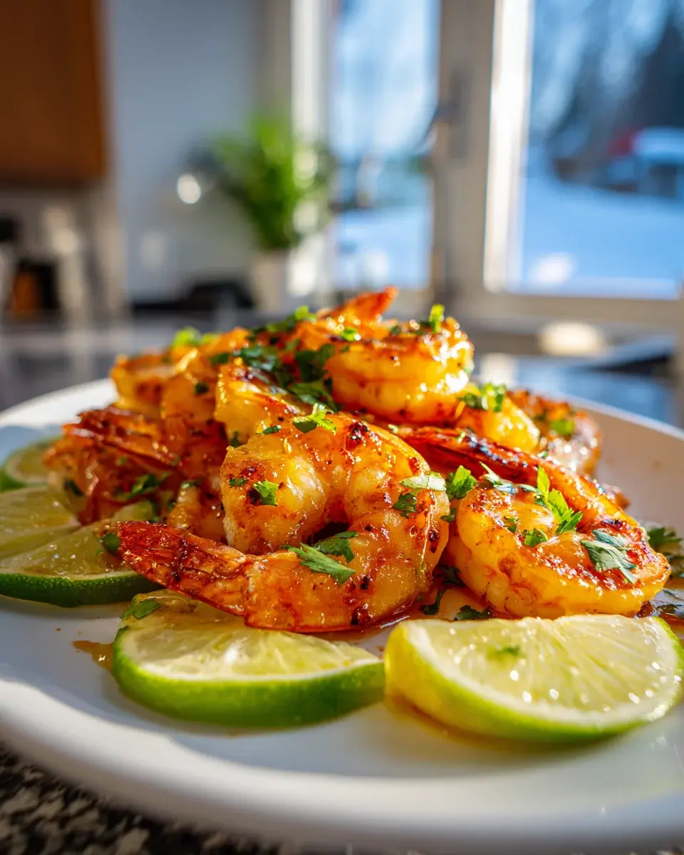 Gegrillte Garnelen mit Chili Limetten Marinade
