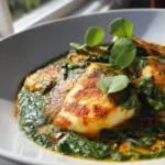 Halloumi Makhani mit Spinat