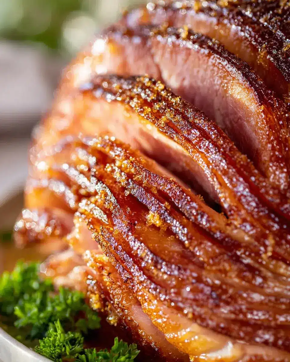 Honig-gebackenes Rinderschinken