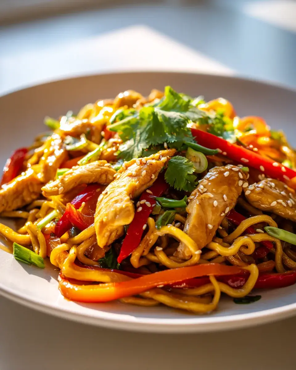 Hähnchen Gemüse Pfanne Heißluftfritteuse