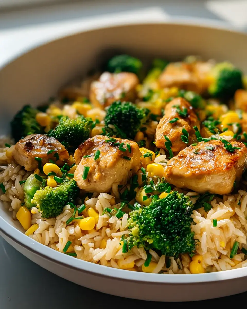 Hähnchen Reis Pfanne