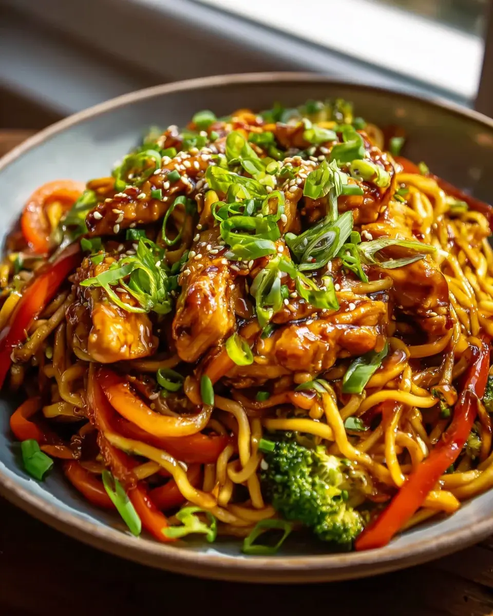 Hyhnchen Teriyaki Nudeln 2