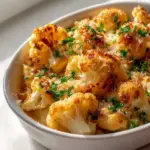 Knoblauch Parmesan Blumenkohl Auflauf