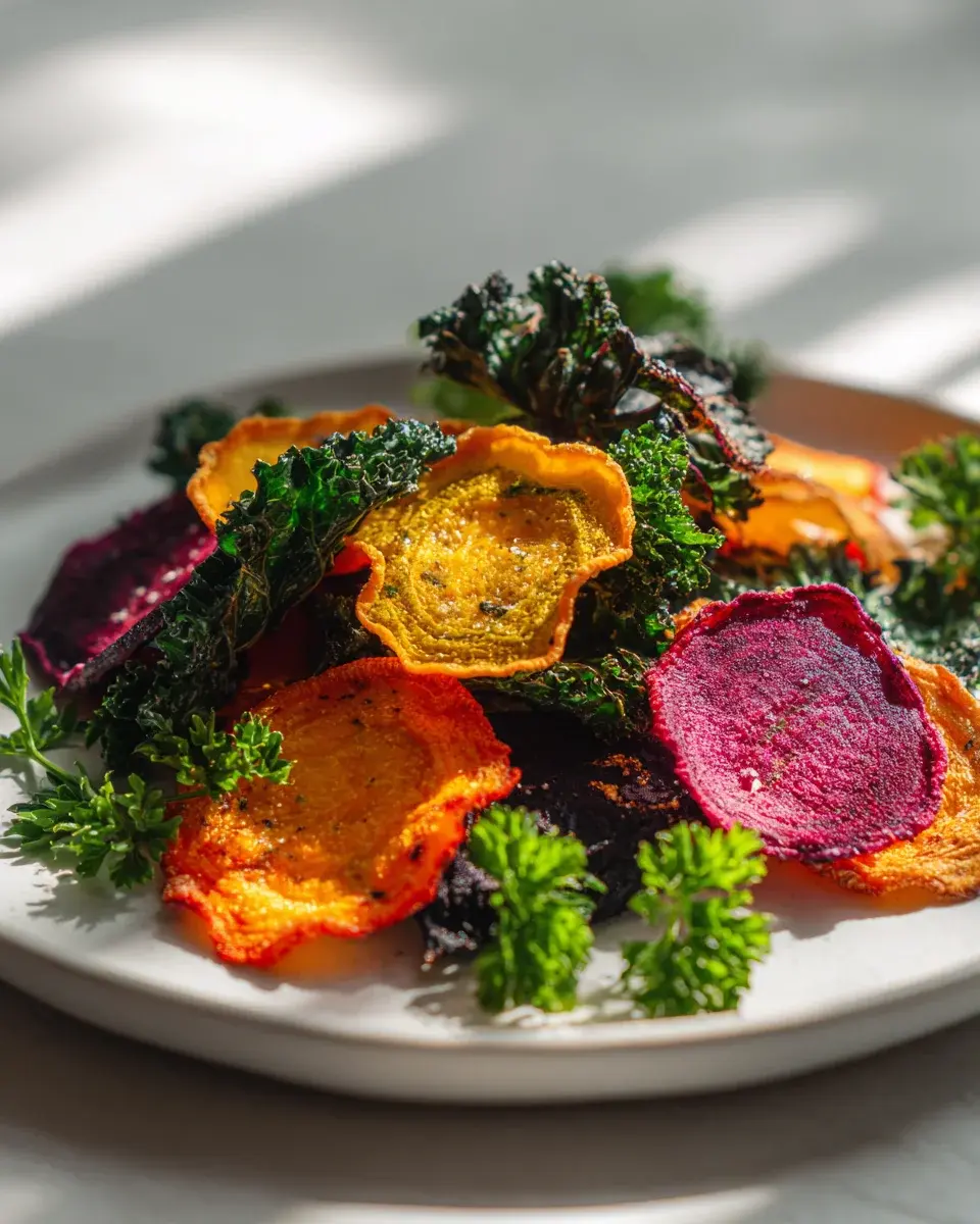 Knusprige Gemüsechips Aus Dem Backofen
