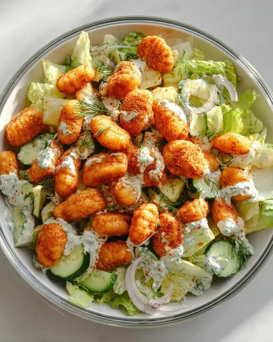Knuspriger Gnocchi Salat