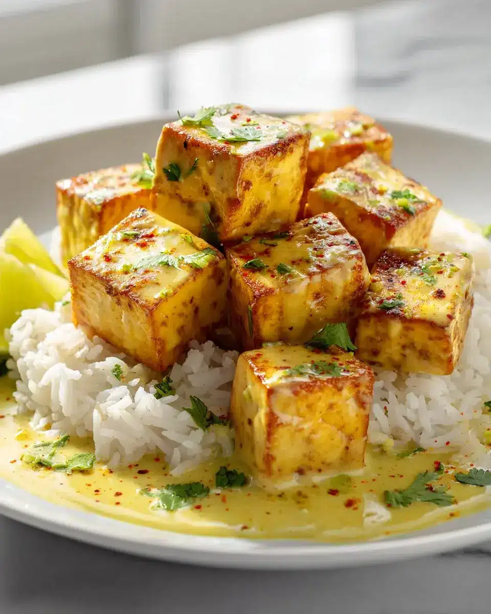 Kokos-Limette-Tofu