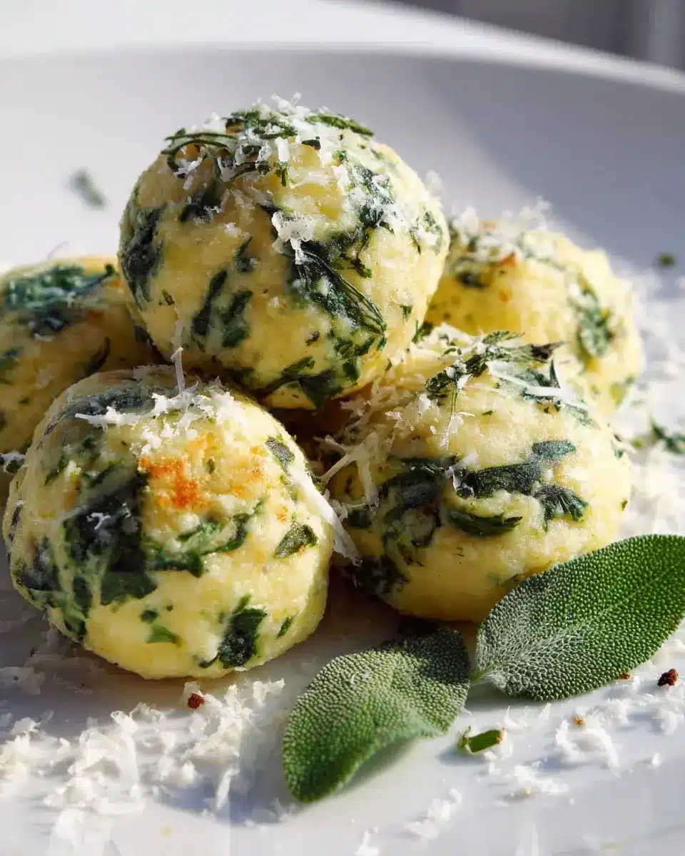 Low Carb Käse Spinat Nocken