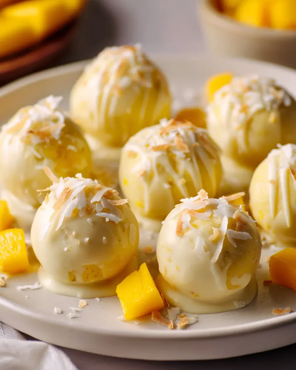 Mango Trüffel ohne Backen