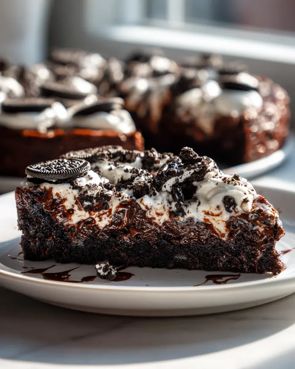 Oreo Fudge Brownie Pizza