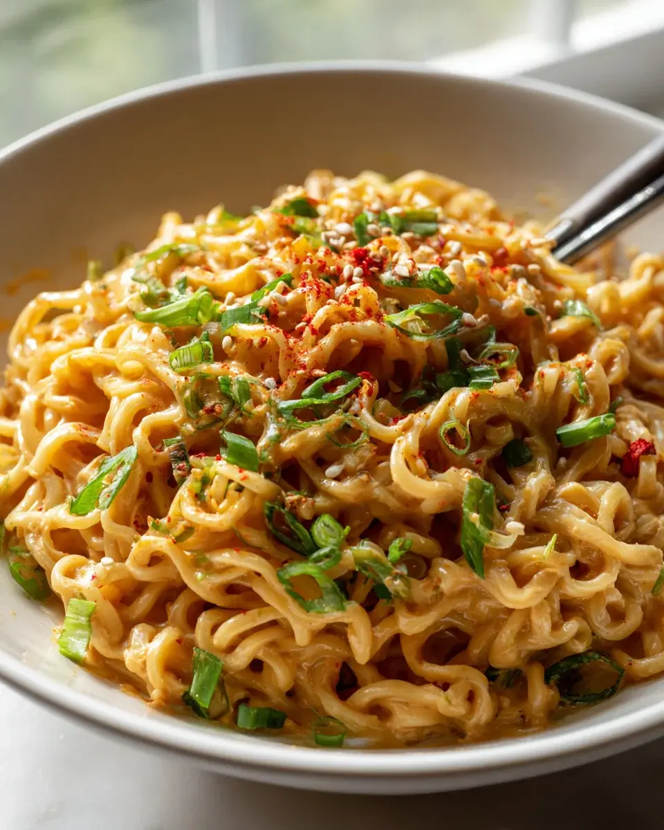 Peanut Butter Spicy Ramen