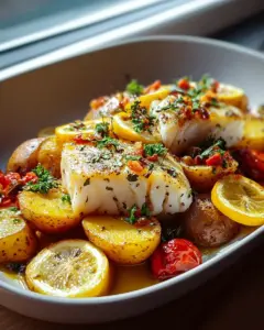 Portugiesischer Ofenfisch mit Kartoffeln – Ein Genuss für Feinschmecker!