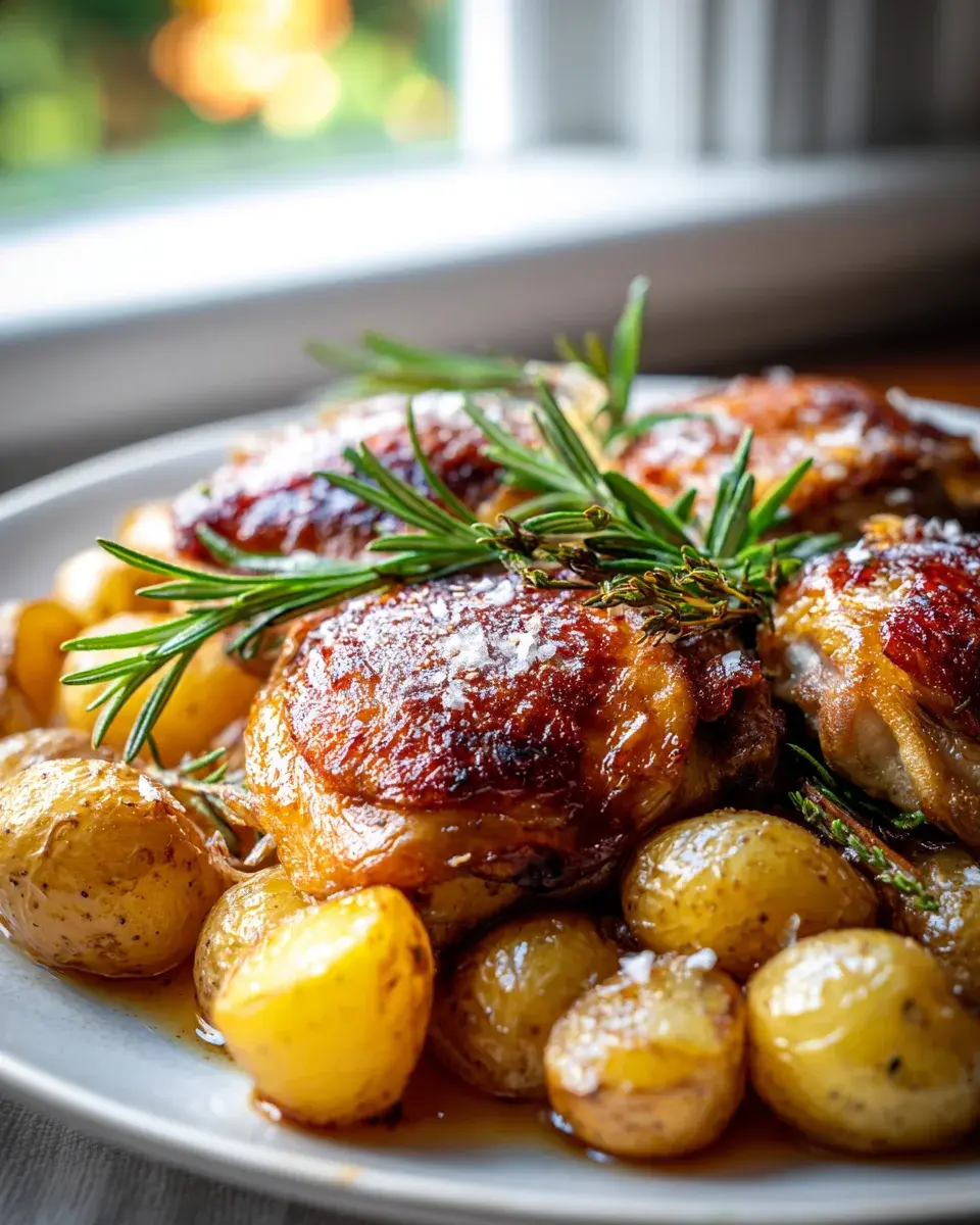 Rosmarinkartoffeln Hähnchenkeulen