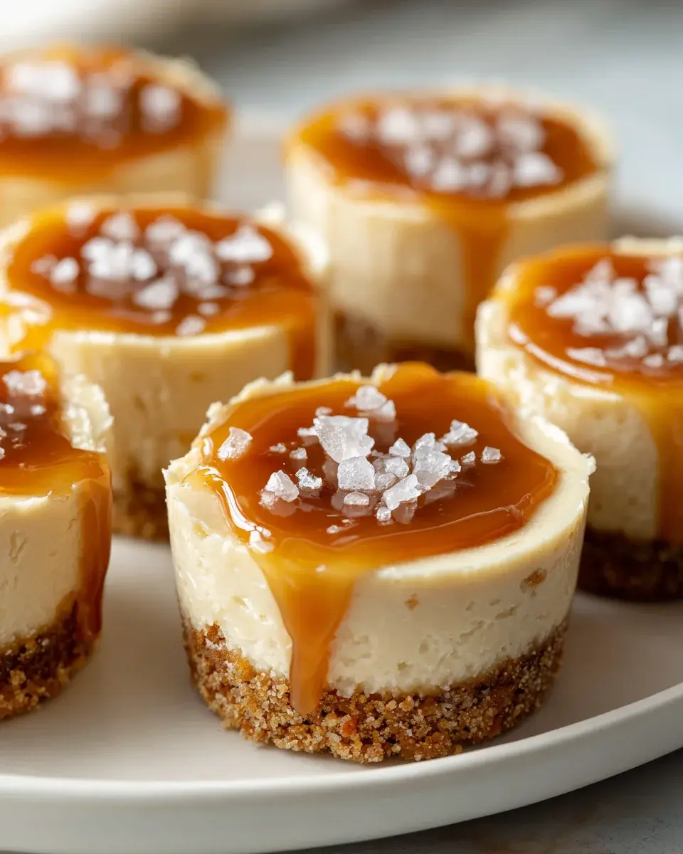 Salted Caramel Cheesecake Cups