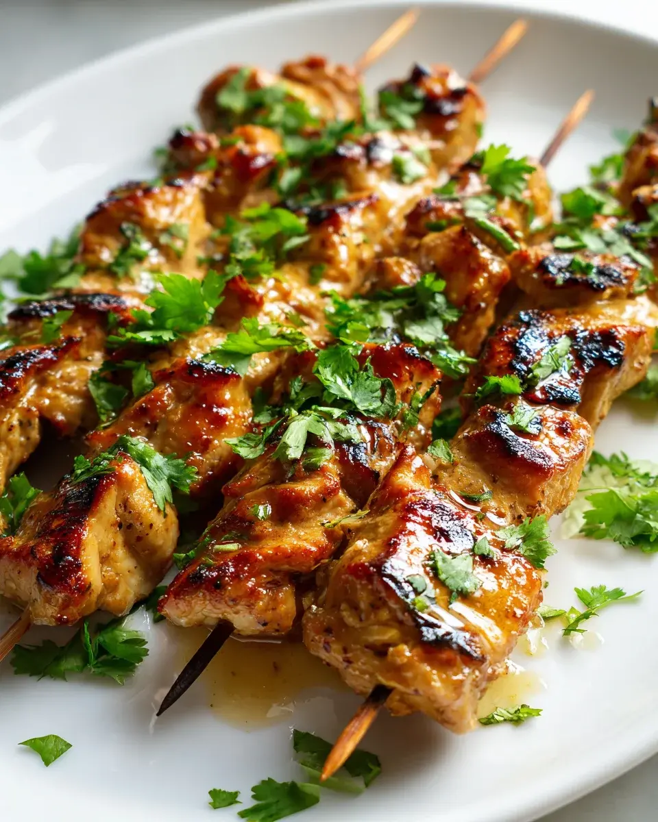 Thai Coconut Chicken Skewers 1
