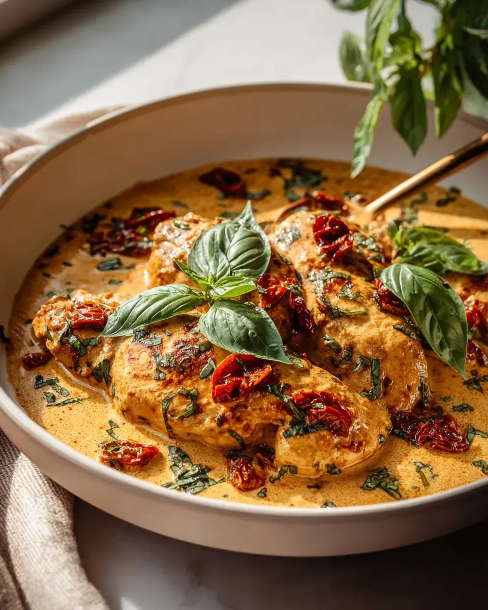 Toskanisches Sahne Hähnchen