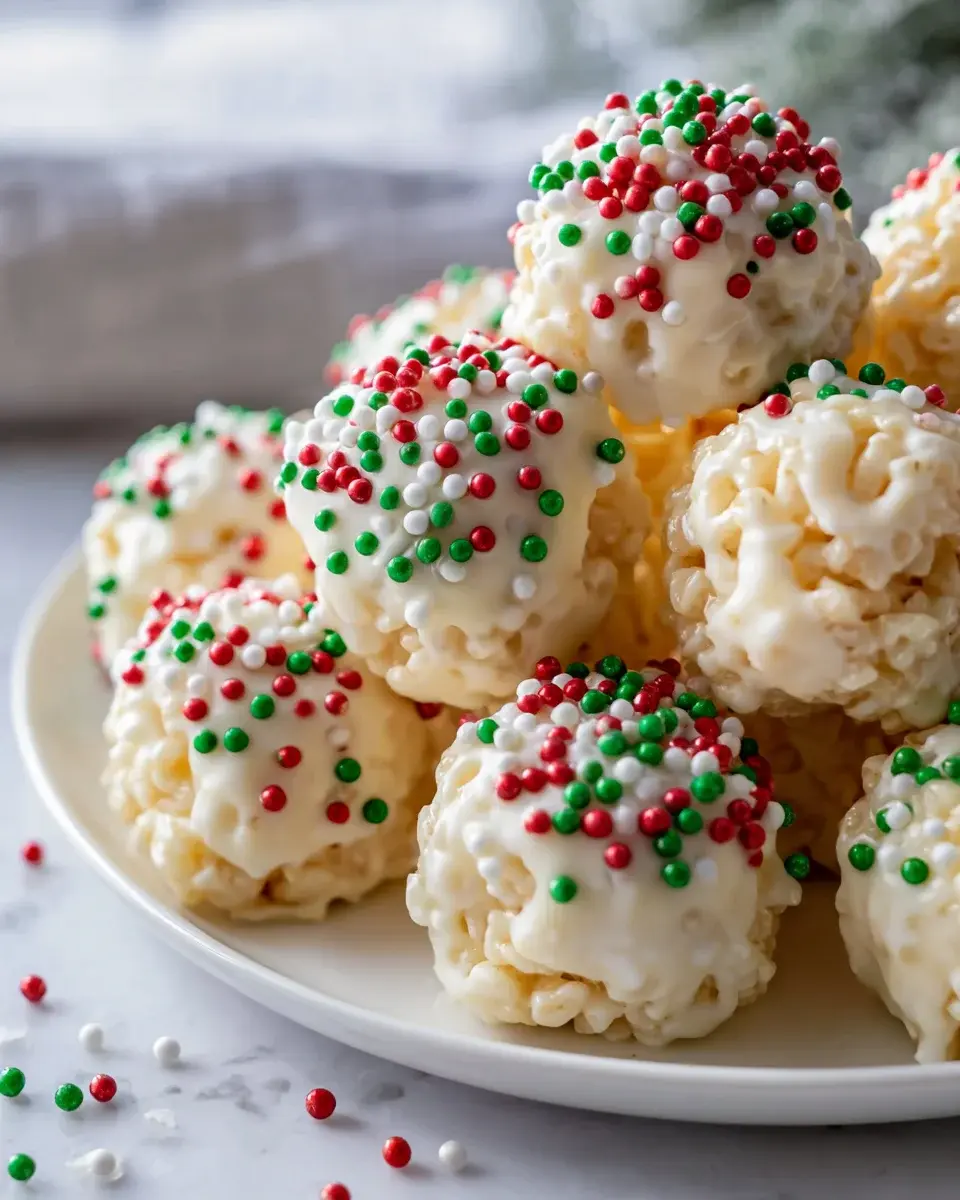 White Chocolate Rice Krispie Balls 2