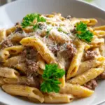 cremige Rindfleisch Pasta
