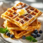 knusprige Hefewaffeln