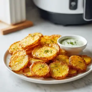 Knusprige Airfryer Kartoffelscheiben