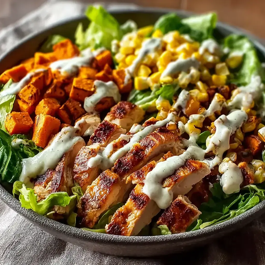 BBQ Hähnchen Salat Rezept