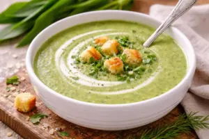 Cremige Bärlauchsuppe