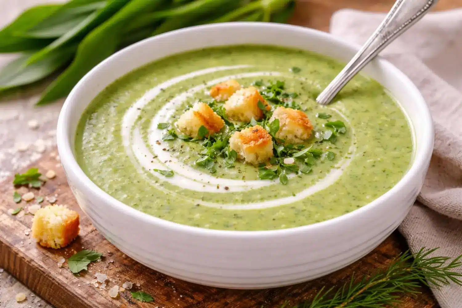 Bärlauchcremesuppe Rezept