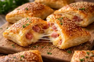 Blätterteig-Schinken-Käse Häppchen