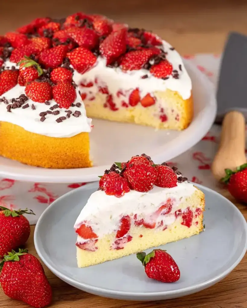 Fantakuchen mit Erdbeeren Rezept