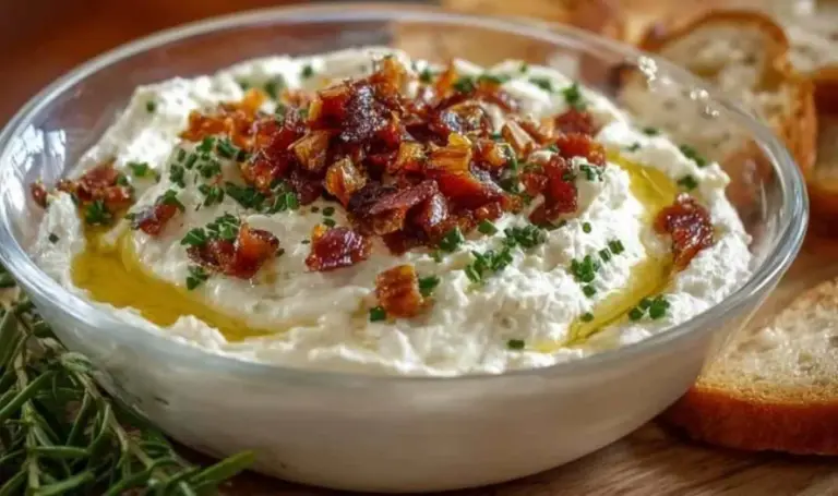 Feta Aufstrich mit knusprigem Knoblauch