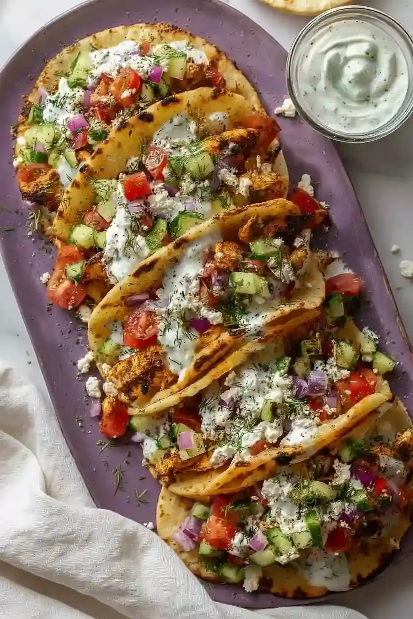 GriechischeHahnchenGyrosSmashTacosRezept