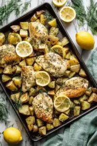 Griechisches Hähnchen-Gefriergericht mit Kartoffeln