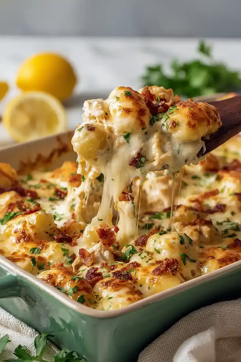 Hähnchen Gnocchi Auflauf